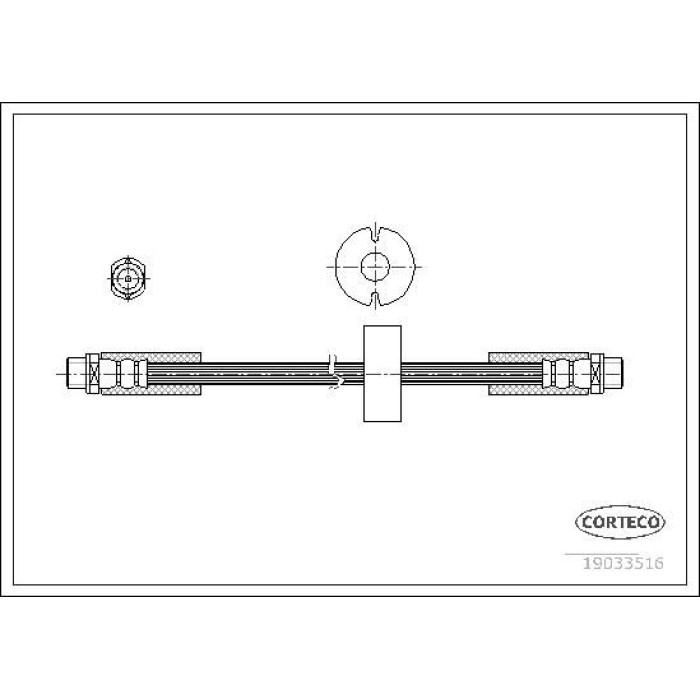 Corteco 19033516 Bremsschlauch Corteco 19033516 Bremsschlauch