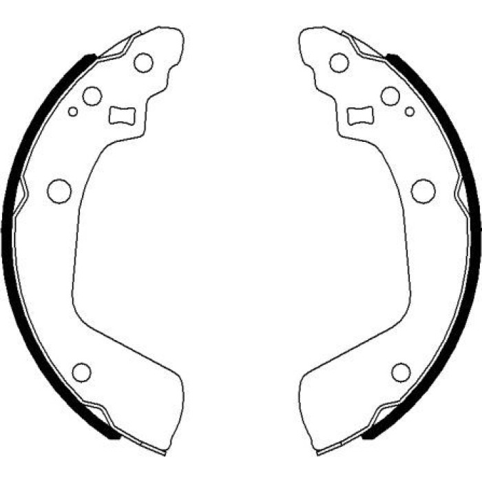 Hella 8DB 355 022-051 Bremsbackensatz Hella 8DB 355 022-051 Bremsbackensatz