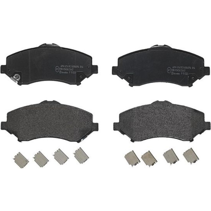 Brembo P 11 025 Bremsbelagsatz, Scheibenbremse PRIME LINE