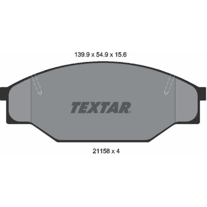 Textar 2115801 Bremsbelagsatz, Scheibenbremse Textar 2115801 Bremsbelagsatz, Scheibenbremse