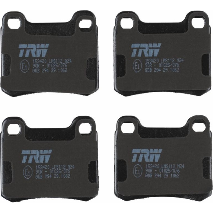 TRW GDB294 Bremsbelagsatz, Scheibenbremse COTEC TRW GDB294 Bremsbelagsatz, Scheibenbremse COTEC