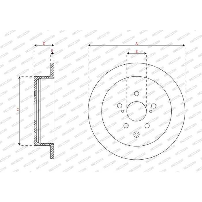 Ferodo DDF2519C Bremsscheibe PREMIER