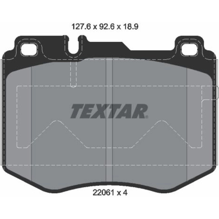 Textar 2206101 Bremsbelagsatz, Scheibenbremse Textar 2206101 Bremsbelagsatz, Scheibenbremse