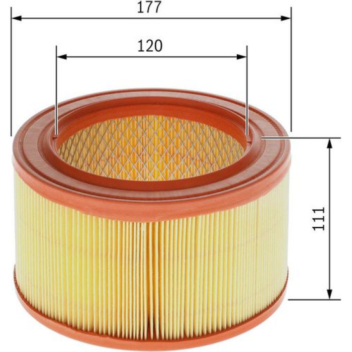 BOSCH 1 987 429 125 Luftfilter BOSCH 1 987 429 125 Luftfilter