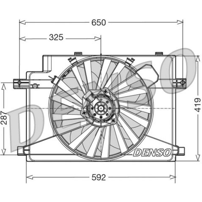 Denso DER01006 Lüfter, Motorkühlung Denso DER01006 Lüfter, Motorkühlung
