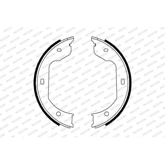 Ferodo FSB668 Bremsbackensatz, Feststellbremse PREMIER Ferodo FSB668 Bremsbackensatz, Feststellbremse PREMIER