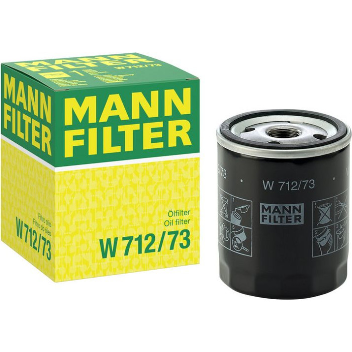 5x Mann-Filter W 712/73 Ölfilter MANN-FILTE