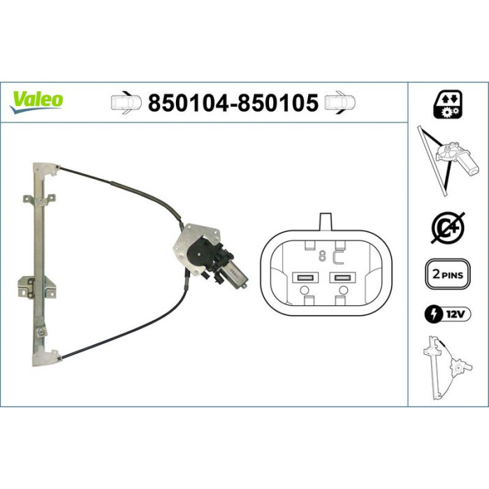 Valeo 850105 Fensterheber Valeo 850105 Fensterheber