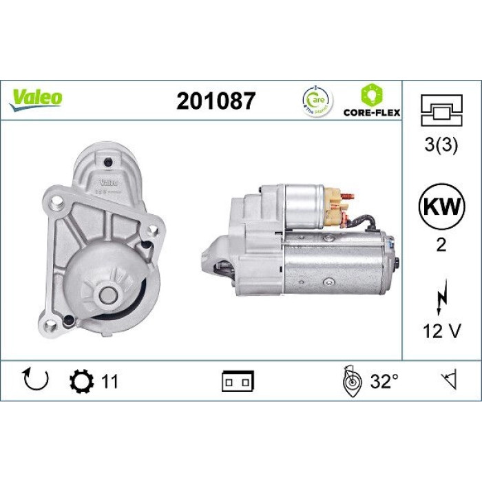 Valeo 201087 Starter CORE-FLEX Valeo 201087 Starter CORE-FLEX