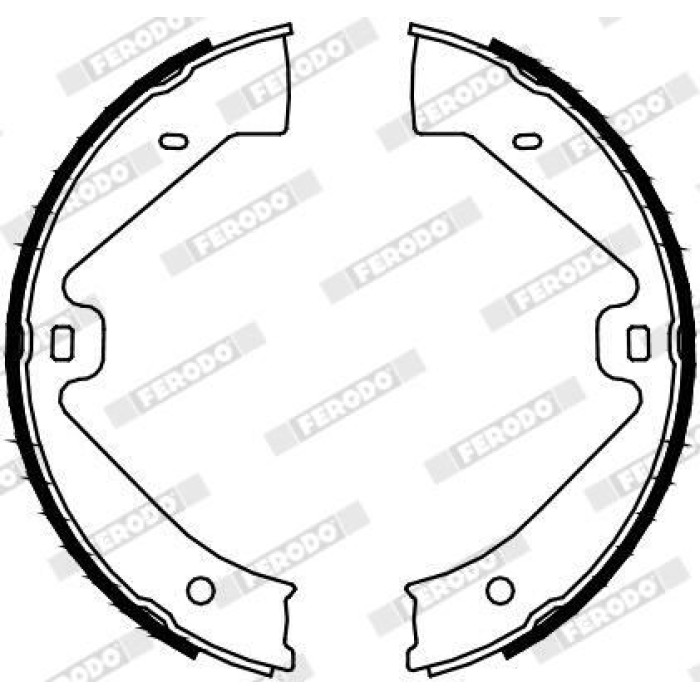 Ferodo FSB4129 Bremsbackensatz, Feststellbremse PREMIER
