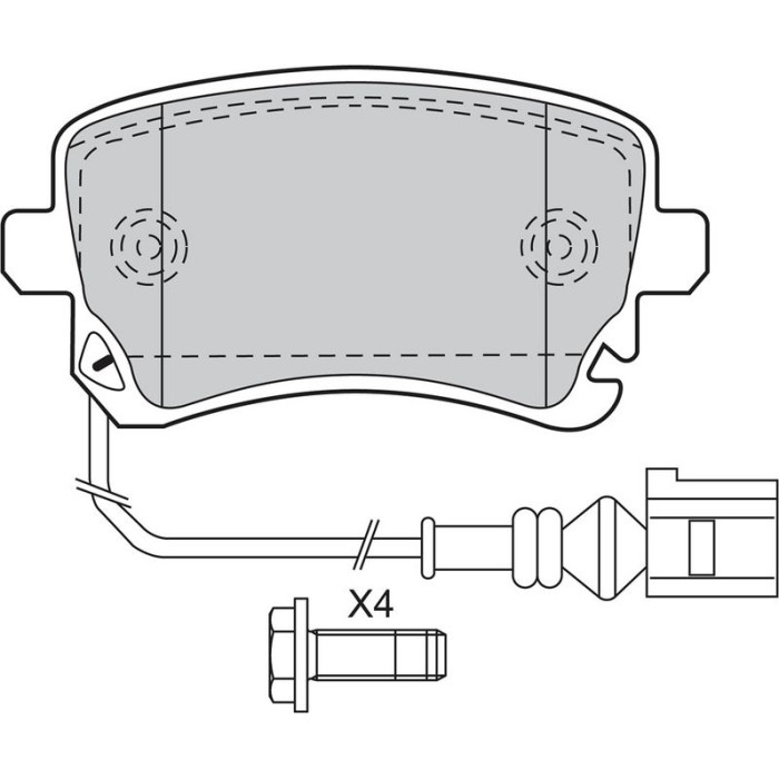 Valeo 601004 Bremsbelagsatz, Scheibenbremse Valeo 601004 Bremsbelagsatz, Scheibenbremse