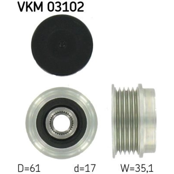 SKF VKM 03102 Generatorfreilauf SKF VKM 03102 Generatorfreilauf