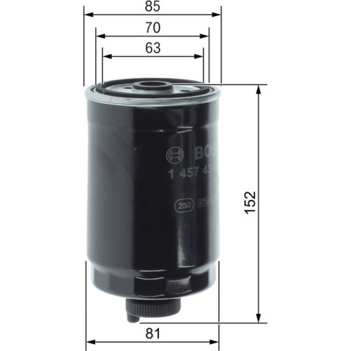BOSCH 1 457 434 329 Kraftstofffilter
