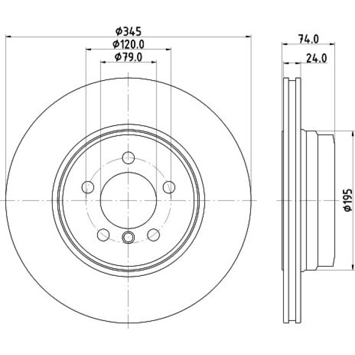 Hella 8DD 355 122-251 Bremsscheibe Pro High Carbon Hella 8DD 355 122-251 Bremsscheibe Pro High Carbon