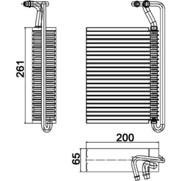 Mahle AE 84 000P Verdampfer, Klimaanlage BEHR Premium Line Mahle AE 84 000P Verdampfer, Klimaanlage BEHR Premium Line