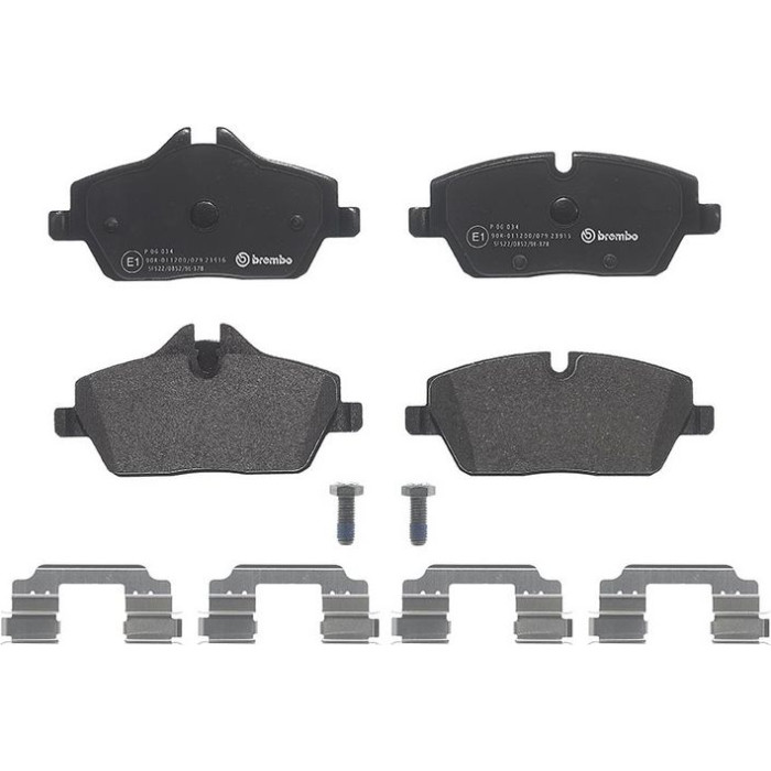 Brembo P 06 034 Bremsbelagsatz, Scheibenbremse PRIME LINE