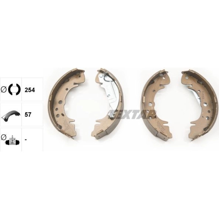 Textar 91070400 Bremsbackensatz Textar 91070400 Bremsbackensatz