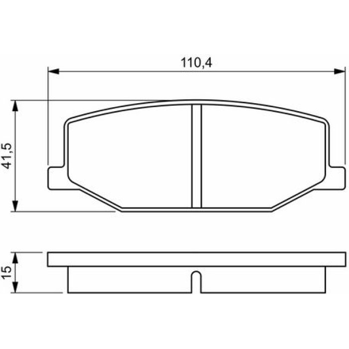 BOSCH 0 986 460 935 Bremsbelagsatz, Scheibenbremse