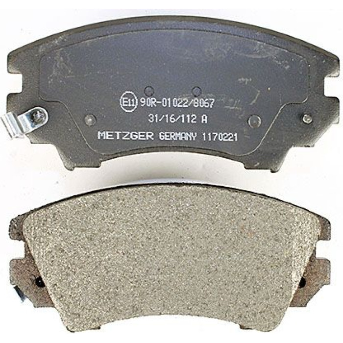 Metzger 1170221 Bremsbelagsatz, Scheibenbremse