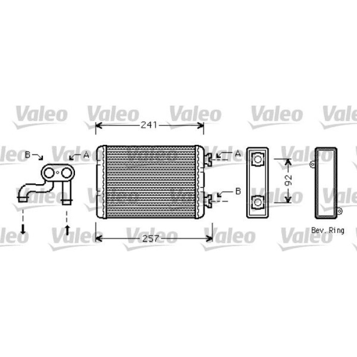 Valeo 812360 Wärmetauscher, Innenraumheizung