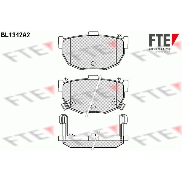 FTE 9010132 Bremsbelagsatz, Scheibenbremse FTE 9010132 Bremsbelagsatz, Scheibenbremse