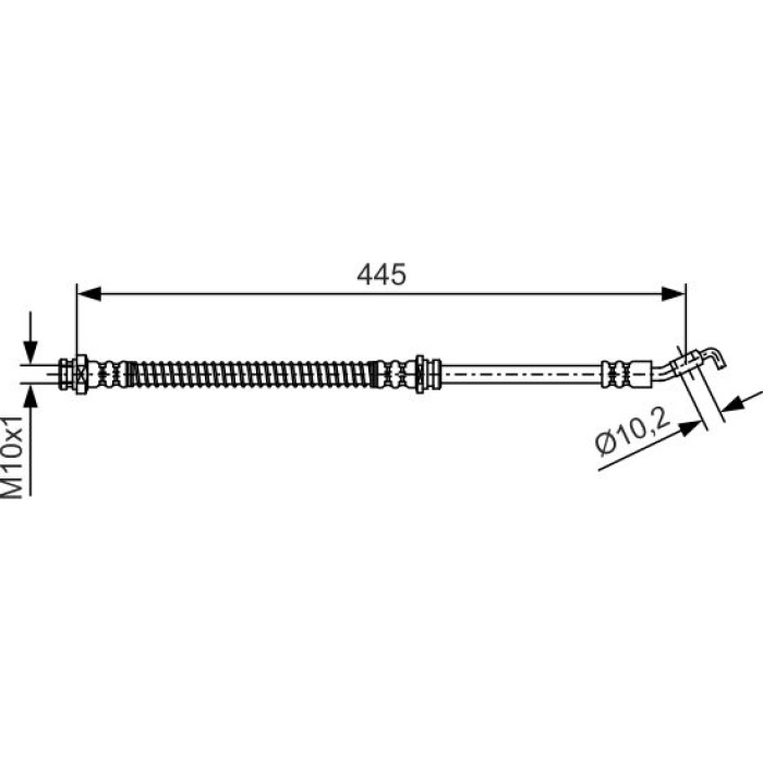 BOSCH 1 987 481 723 Bremsschlauch