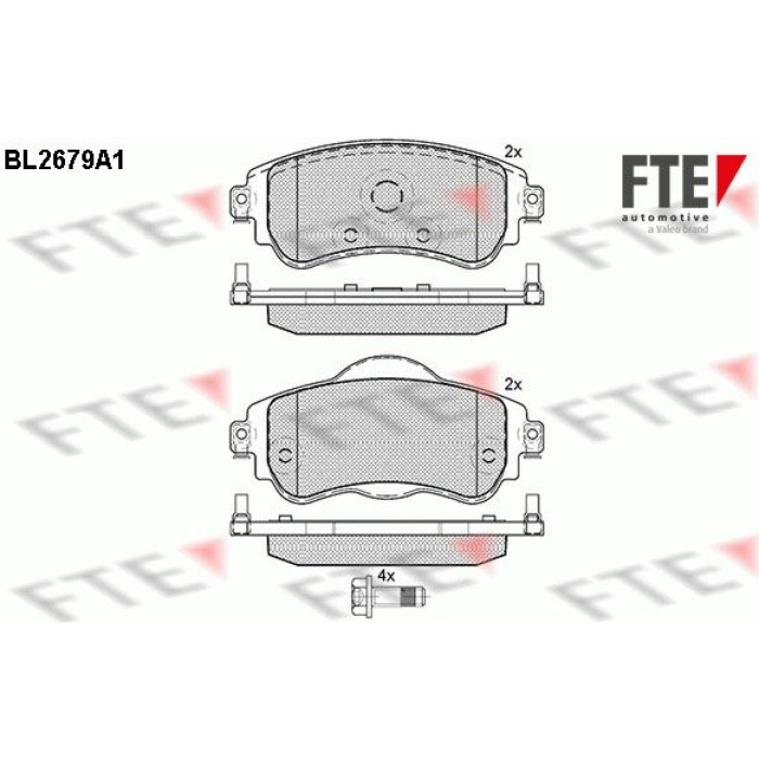 FTE 9010912 Bremsbelagsatz, Scheibenbremse FTE 9010912 Bremsbelagsatz, Scheibenbremse