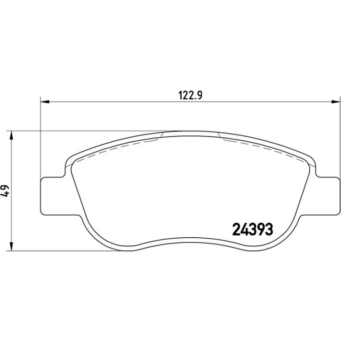 Brembo P 68 049 Bremsbelagsatz, Scheibenbremse PRIME LINE