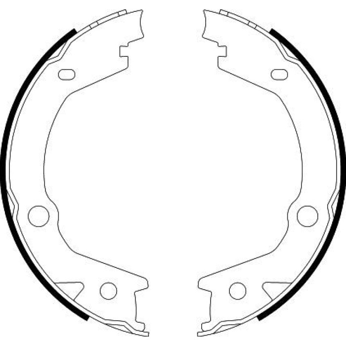 Hella 8DA 355 050-061 Bremsbackensatz, Feststellbremse Hella 8DA 355 050-061 Bremsbackensatz, Feststellbremse