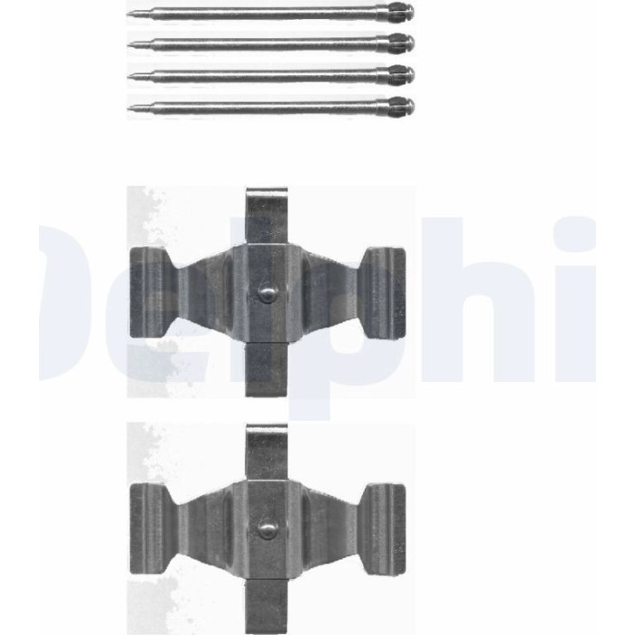Delphi LX0464 Zubehörsatz, Scheibenbremsbelag Delphi LX0464 Zubehörsatz, Scheibenbremsbelag