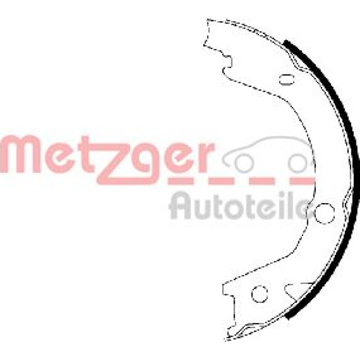 Metzger MG 225 Bremsbackensatz, Feststellbremse