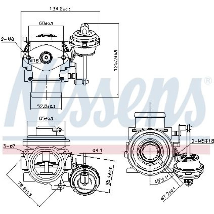 Nissens 98182 AGR-Ventil FIRST FIT Nissens 98182 AGR-Ventil FIRST FIT