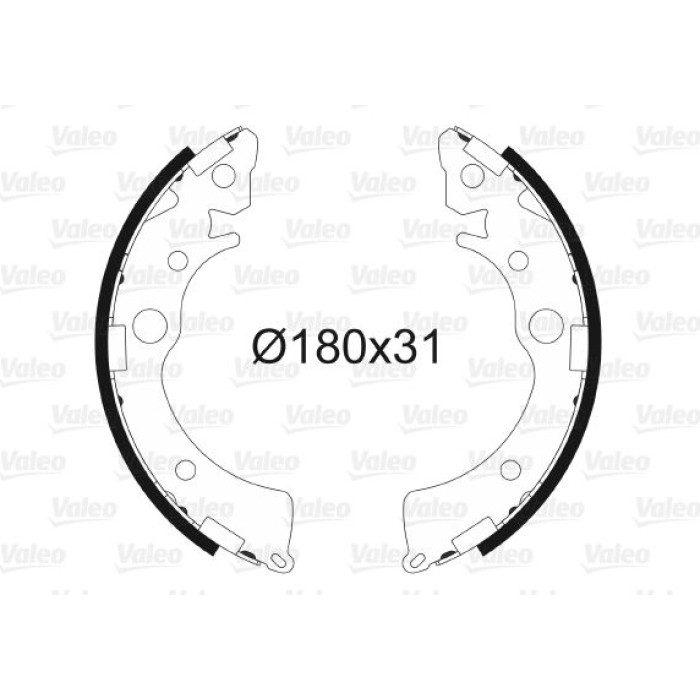 Valeo 562734 Bremsbackensatz