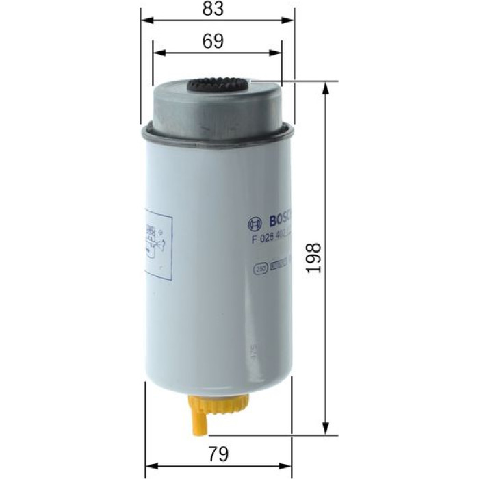 BOSCH F 026 402 122 Kraftstofffilter BOSCH F 026 402 122 Kraftstofffilter