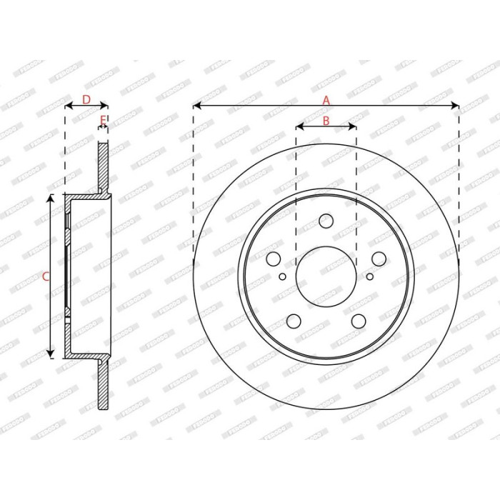 Ferodo DDF3028C Bremsscheibe PREMIER