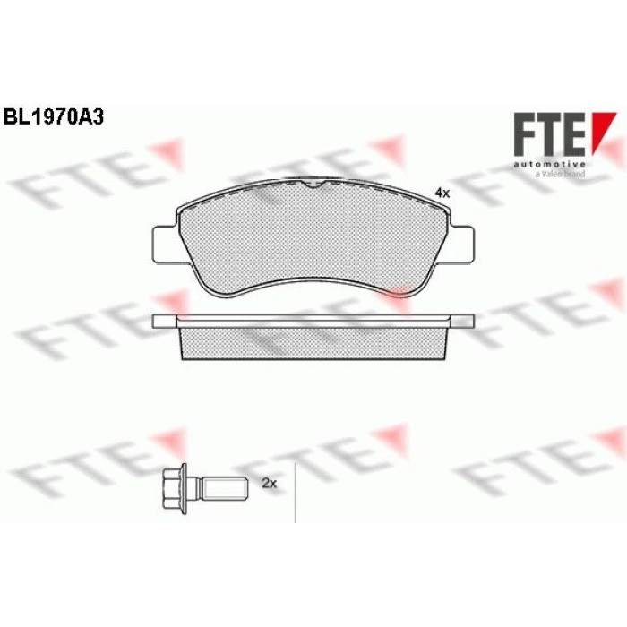 FTE 9010554 Bremsbelagsatz, Scheibenbremse FTE 9010554 Bremsbelagsatz, Scheibenbremse