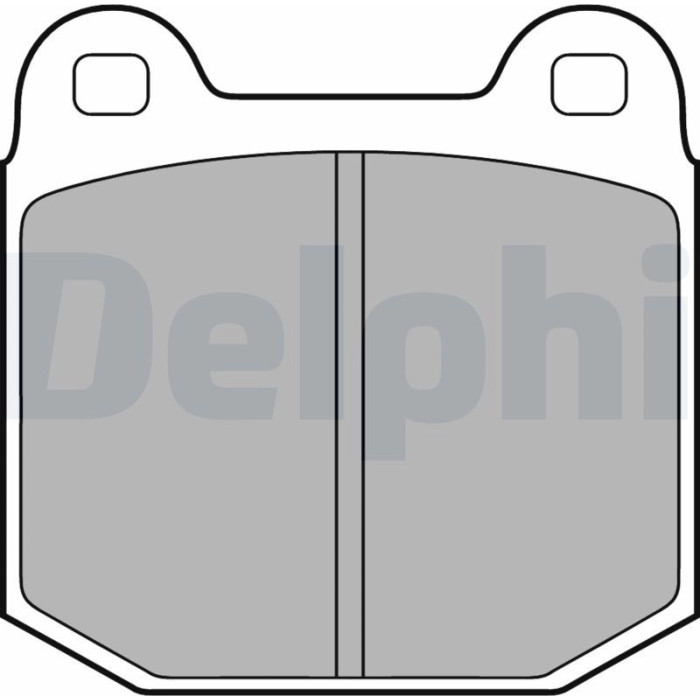 Delphi LP1814 Bremsbelagsatz, Scheibenbremse Delphi LP1814 Bremsbelagsatz, Scheibenbremse