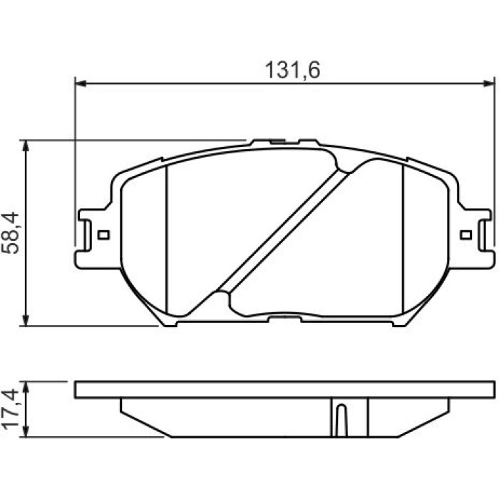BOSCH 0 986 494 418 Bremsbelagsatz, Scheibenbremse BOSCH 0 986 494 418 Bremsbelagsatz, Scheibenbremse