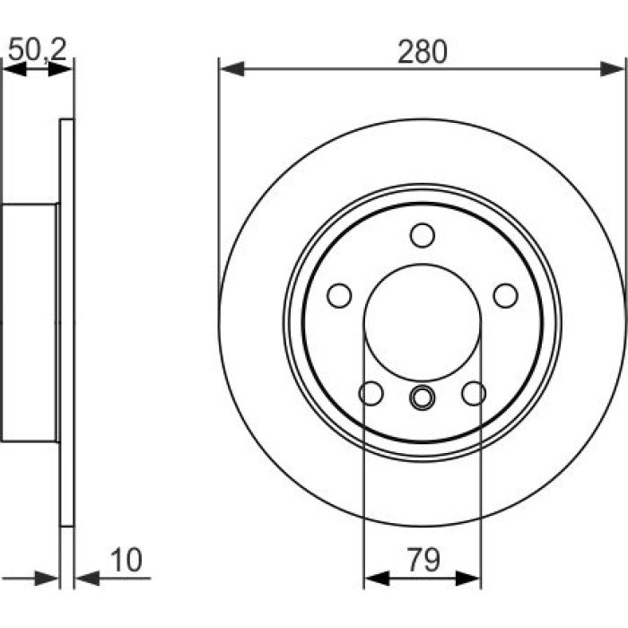 BOSCH 0 986 479 728 Bremsscheibe BOSCH 0 986 479 728 Bremsscheibe