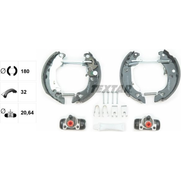 Textar 84049200 Bremsbackensatz Shoe Kit Pro Textar 84049200 Bremsbackensatz Shoe Kit Pro