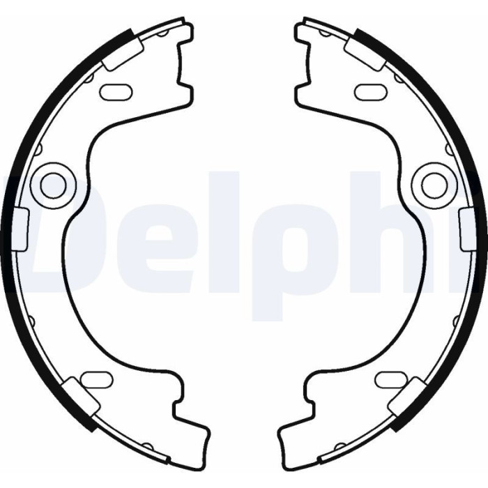 Delphi LS2012 Bremsbackensatz, Feststellbremse