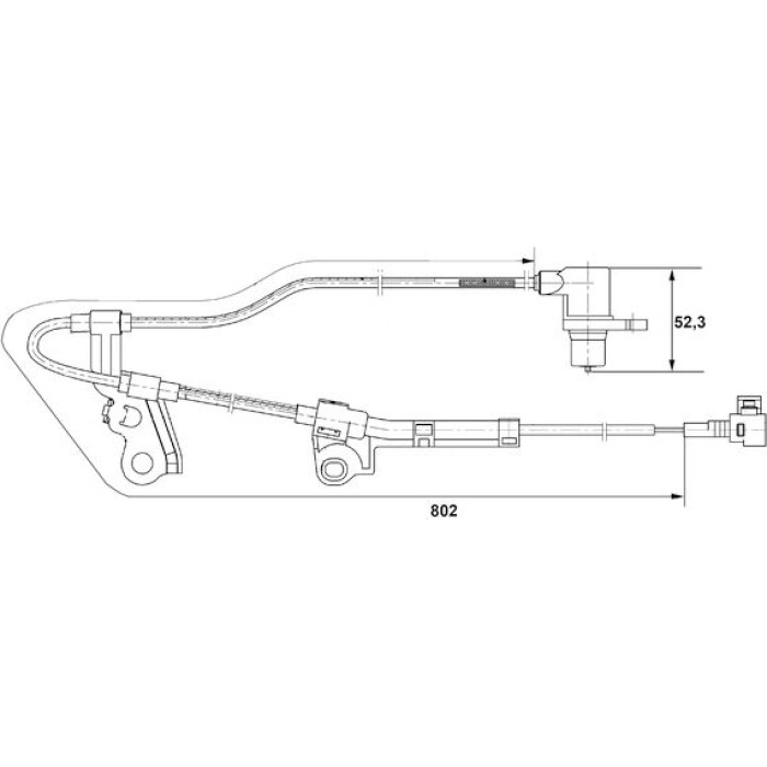 BOSCH 0 265 006 676 Sensor, Raddrehzahl BOSCH 0 265 006 676 Sensor, Raddrehzahl