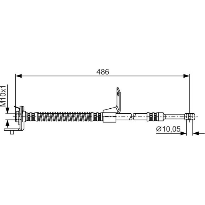 BOSCH 1 987 481 372 Bremsschlauch