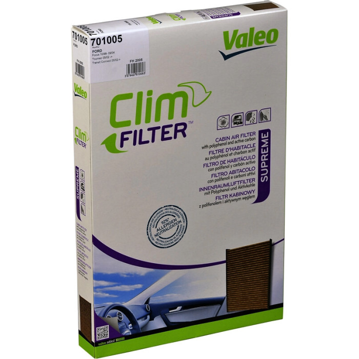 Valeo 701005 Filter, Innenraumluft PROTECT MAX