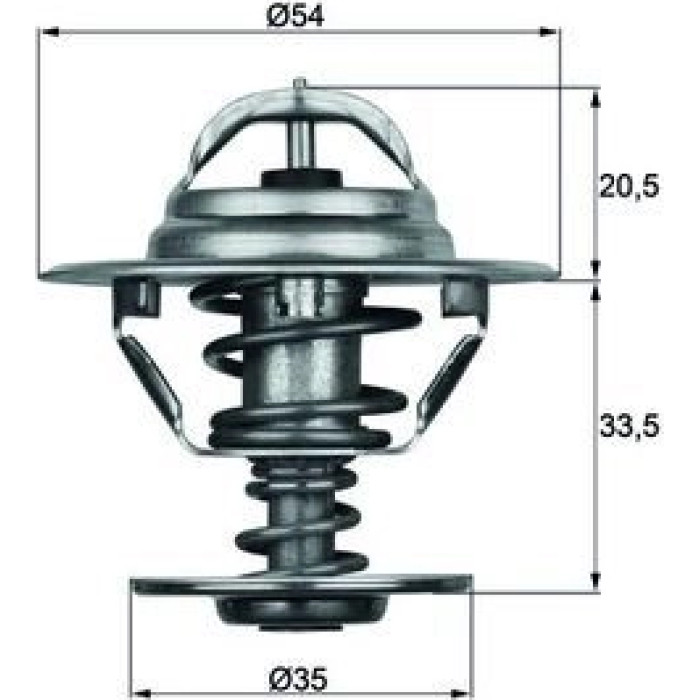 Mahle TX 8 83D Thermostat, Kühlmittel BEHR Mahle TX 8 83D Thermostat, Kühlmittel BEHR
