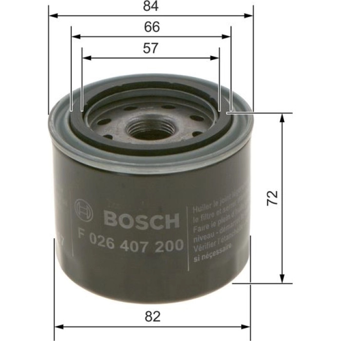 BOSCH F 026 407 200 Ölfilter BOSCH F 026 407 200 Ölfilter