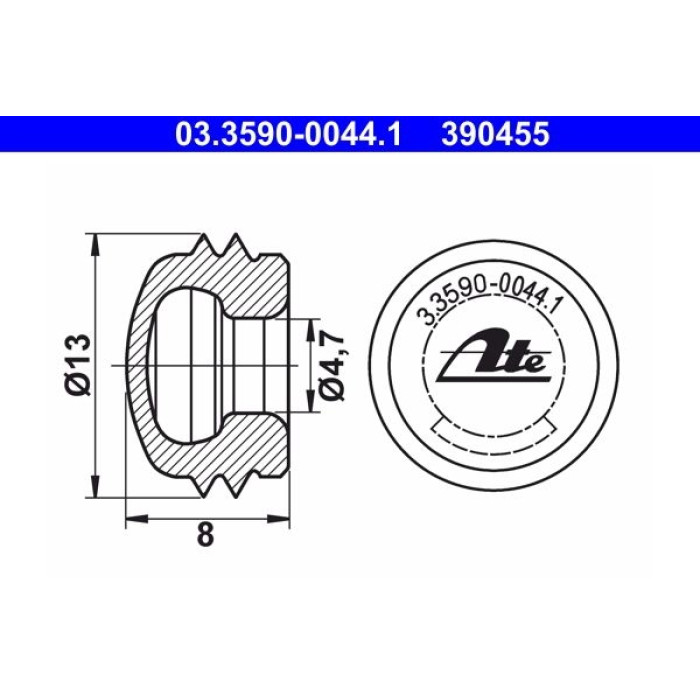 Verschluss-/Schutzkappe 03.3590-0044.1