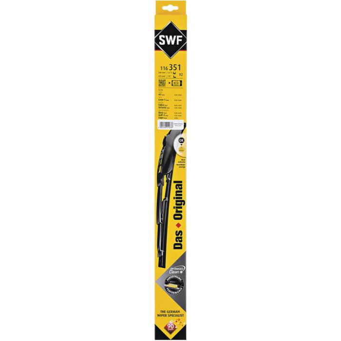 SWF 116351 Scheibenwischer 530 + 475mm vorne, Standard SWF 116351 Scheibenwischer 530 + 475mm vorne, Standard