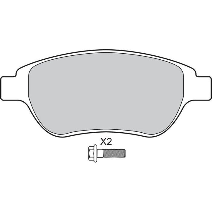 Valeo 598465 Bremsbelagsatz, Scheibenbremse