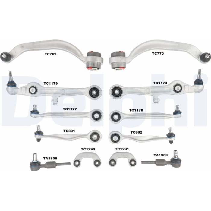 Delphi TC1500KIT Reparatursatz, Querlenker Delphi TC1500KIT Reparatursatz, Querlenker